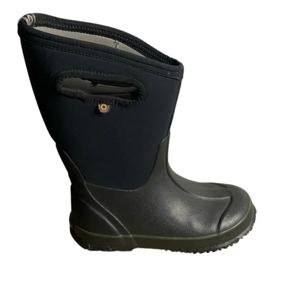 Bogs Kid's York Black Classic High Insulated Waterproof Boots